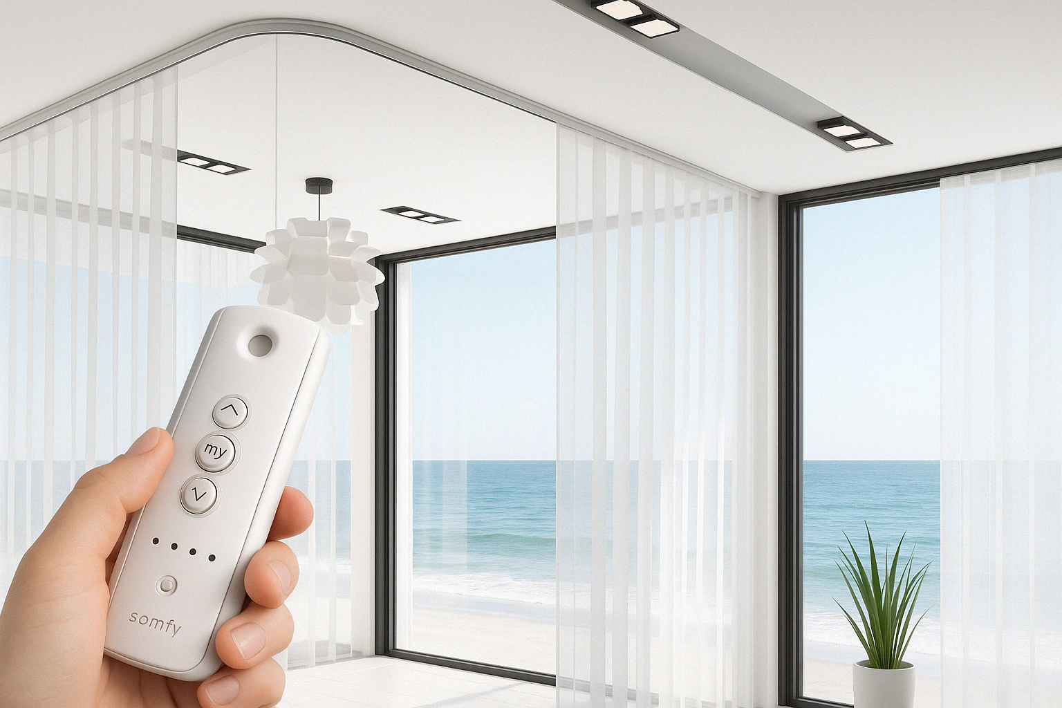 MOTORISED CURTAIN/BLINDS